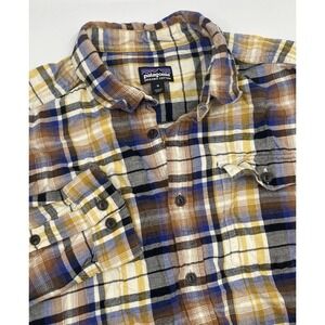 Patagonia‎ M Cotton Multicolor Plaid Long Sleeve Button Down Flannel